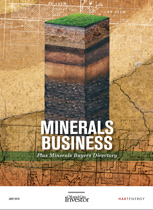 Oil and gas directory and minerals business report
