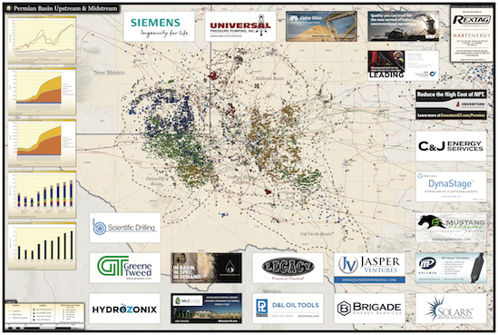 Permian Basin Map - oil and gas upstream midstream map