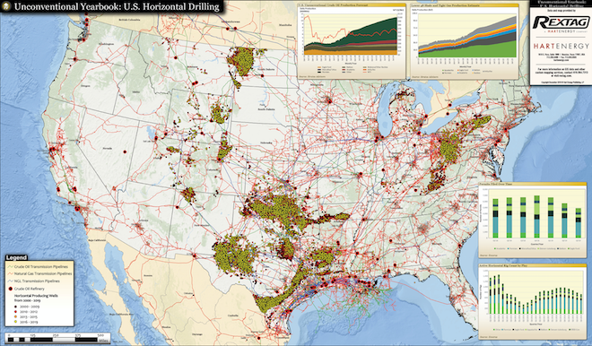Unconventional Map: U.S. Horizontal Drilling