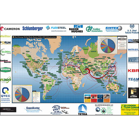 Global Shale Basins with LNG Infrastructure Map