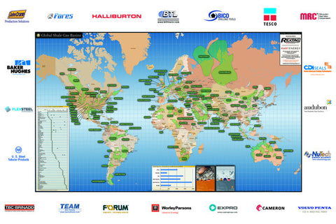 Global Shale Gas Basins Map