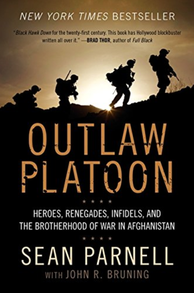 Outlaw Platoon by Sean Parnell, autographed book military hero