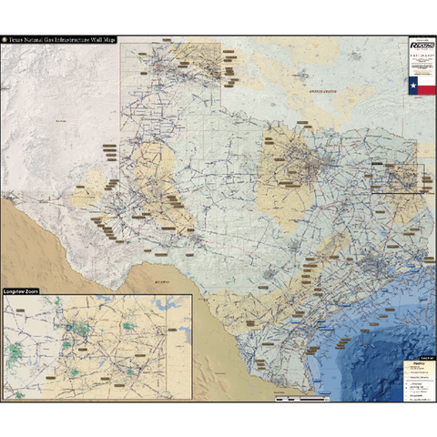Texas natural gas infrastructure map