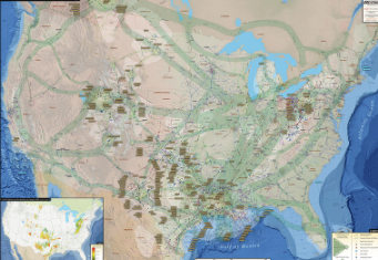 U.S. natural gas infrastructure map