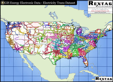 Electricity Transmission Digital GIS Data - US